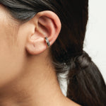 Double Line Ear Cuff with Pave Diamonds
