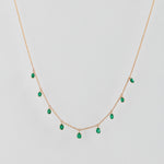 Emerald Fringe Necklace