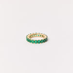 Oval Emerald Eternity Ring