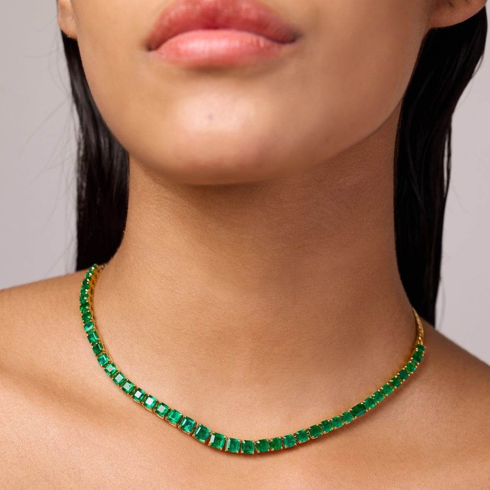 Emerald Collar Necklace