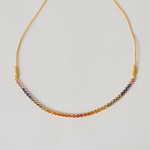 Rainbow Sapphire Choker Necklace