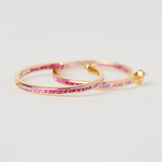 Ombre Ruby Hoops