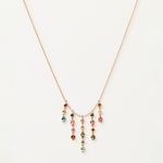All-Colour Waterfall Necklace with Tourmalines