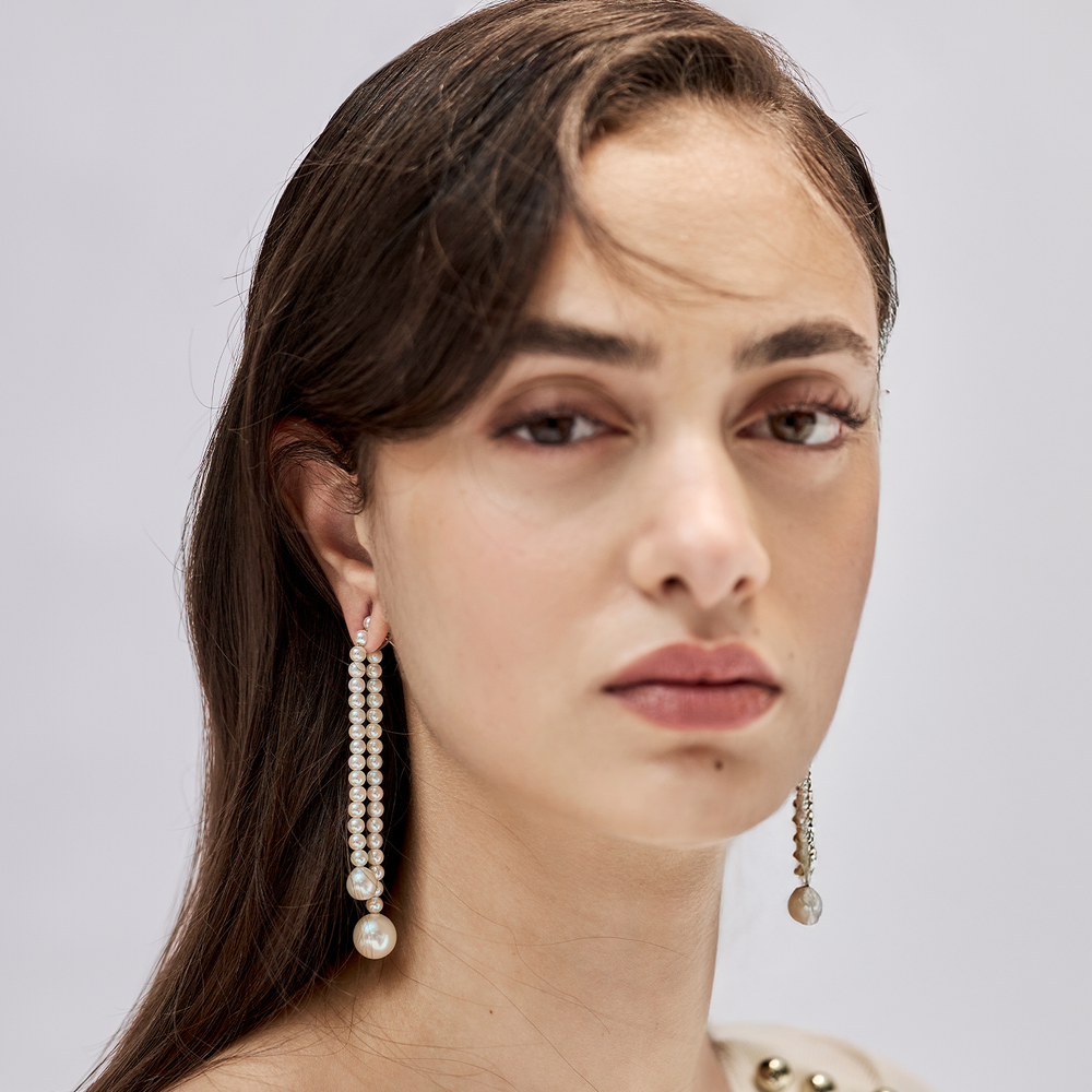All Pearl Cascade Earrings