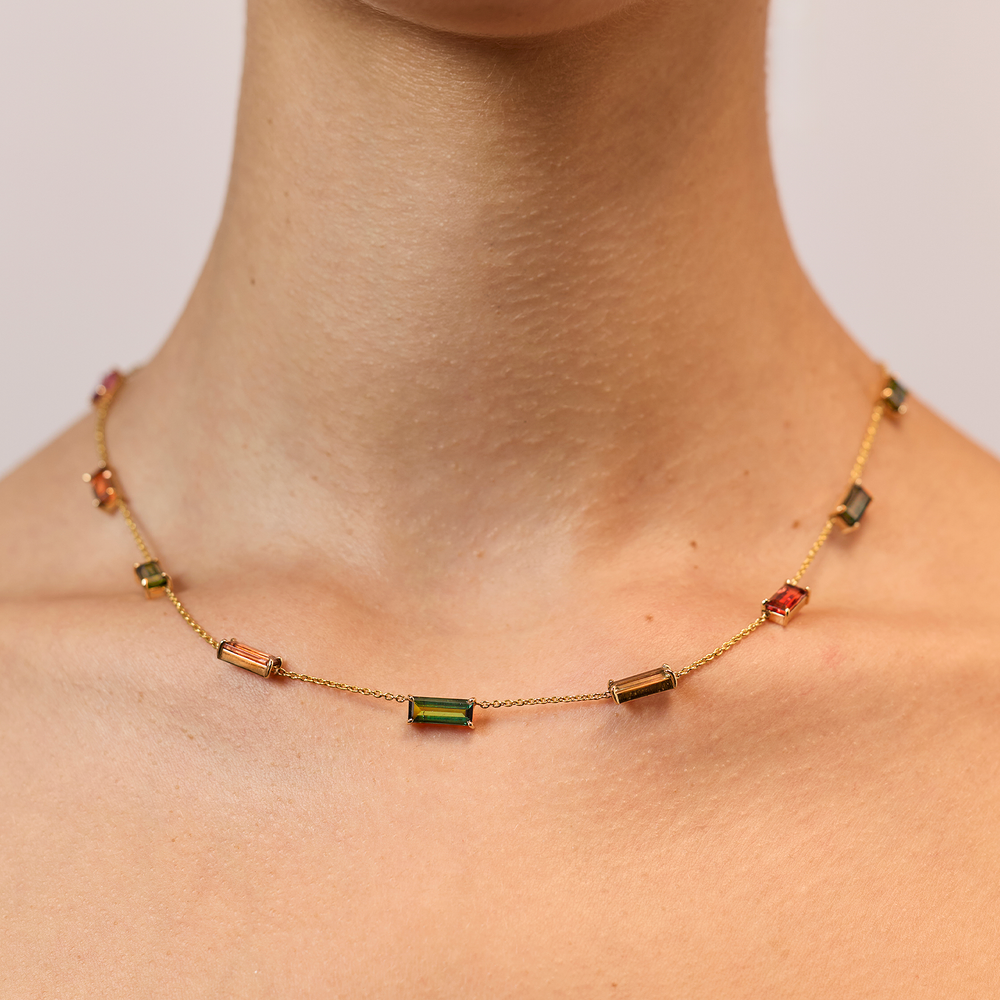 One-of-a-Kind Tourmaline Necklace (Emerald)