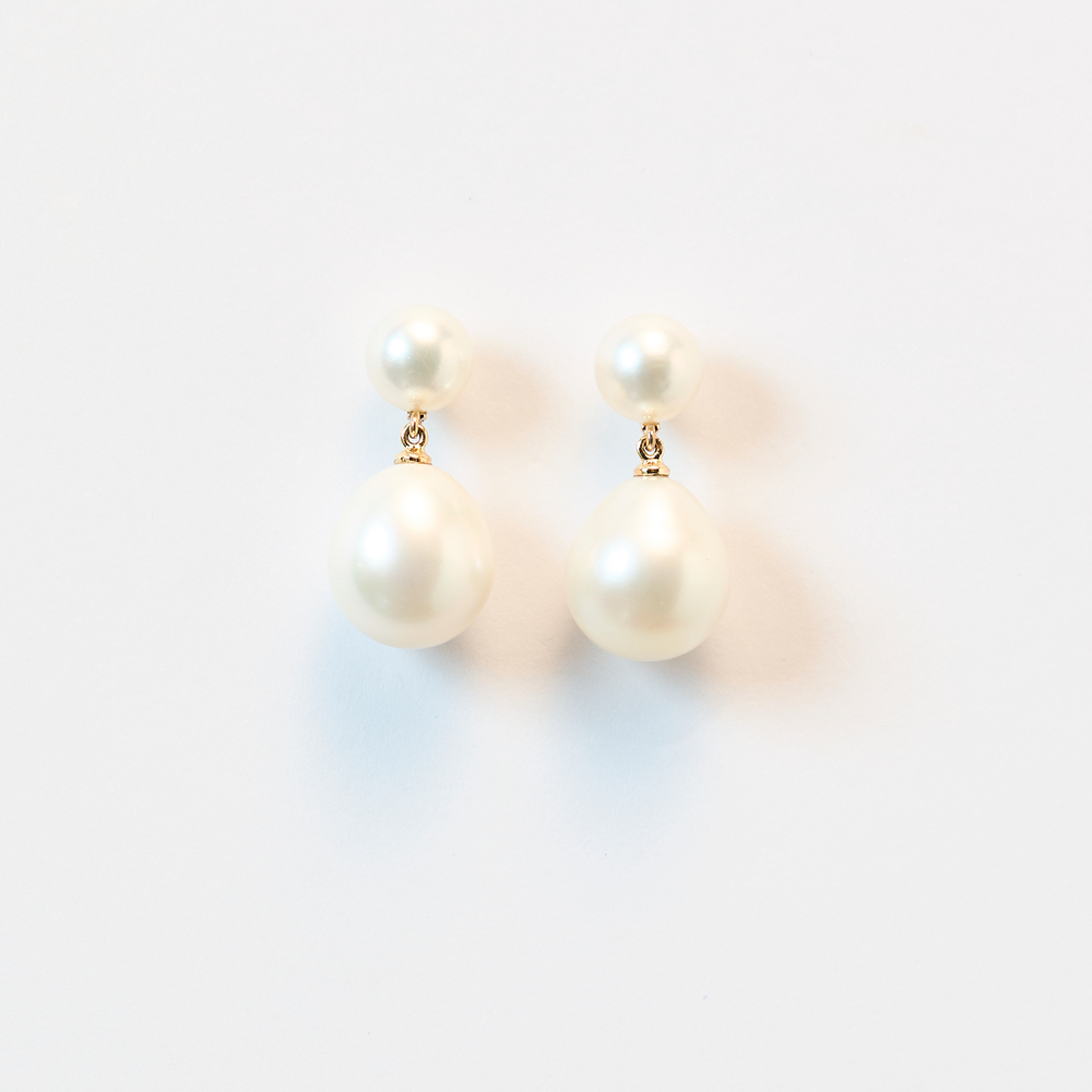 Aina Earrings with South Sea Pearls
