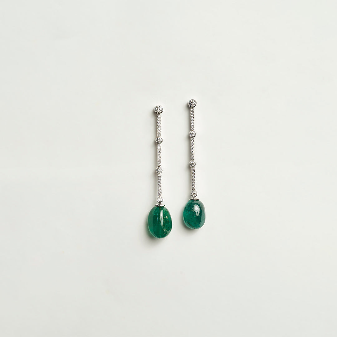 EMERALD DROP Earrings | Rebekajewelry