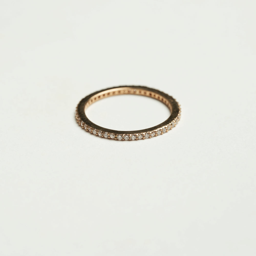 Certificated Eternity Diamond Ring, Dainty Wedding Band Ring, Thin Diamond  Ring, Engagement & Wedding Ring, Handmade Jewelry, Christmas Gift - Etsy