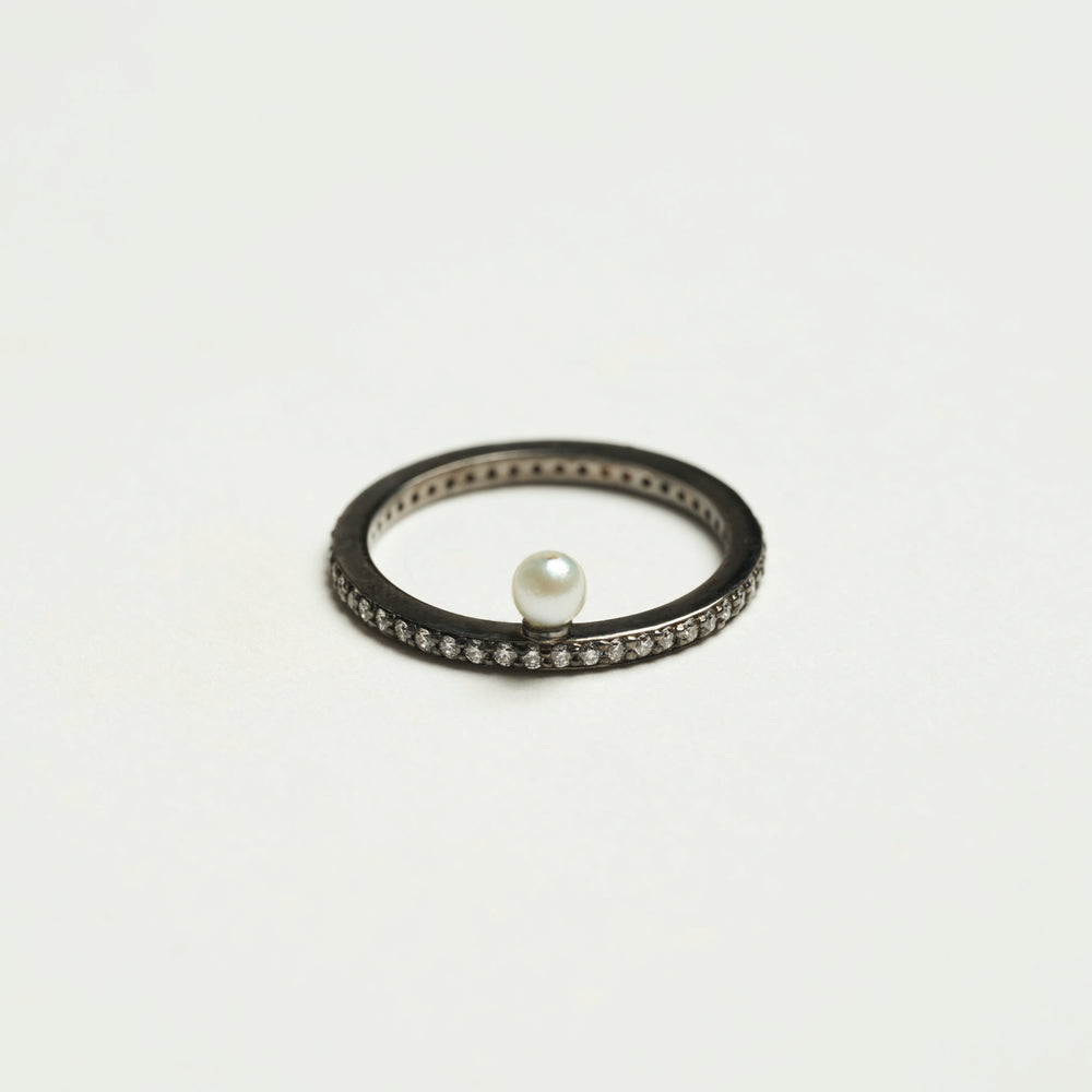 Undone Diamond and Pearl Ring