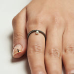 Undone Diamond and Pearl Ring