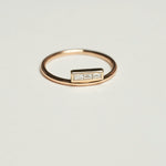 Bar Ring with Baguette Diamonds