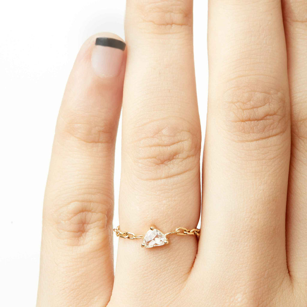 14k Gold dainty diamond Ring, Minimalist Diamond Ring, Minimalist  Engagement Ring, Dainty Diamond Ring, Small Engagement