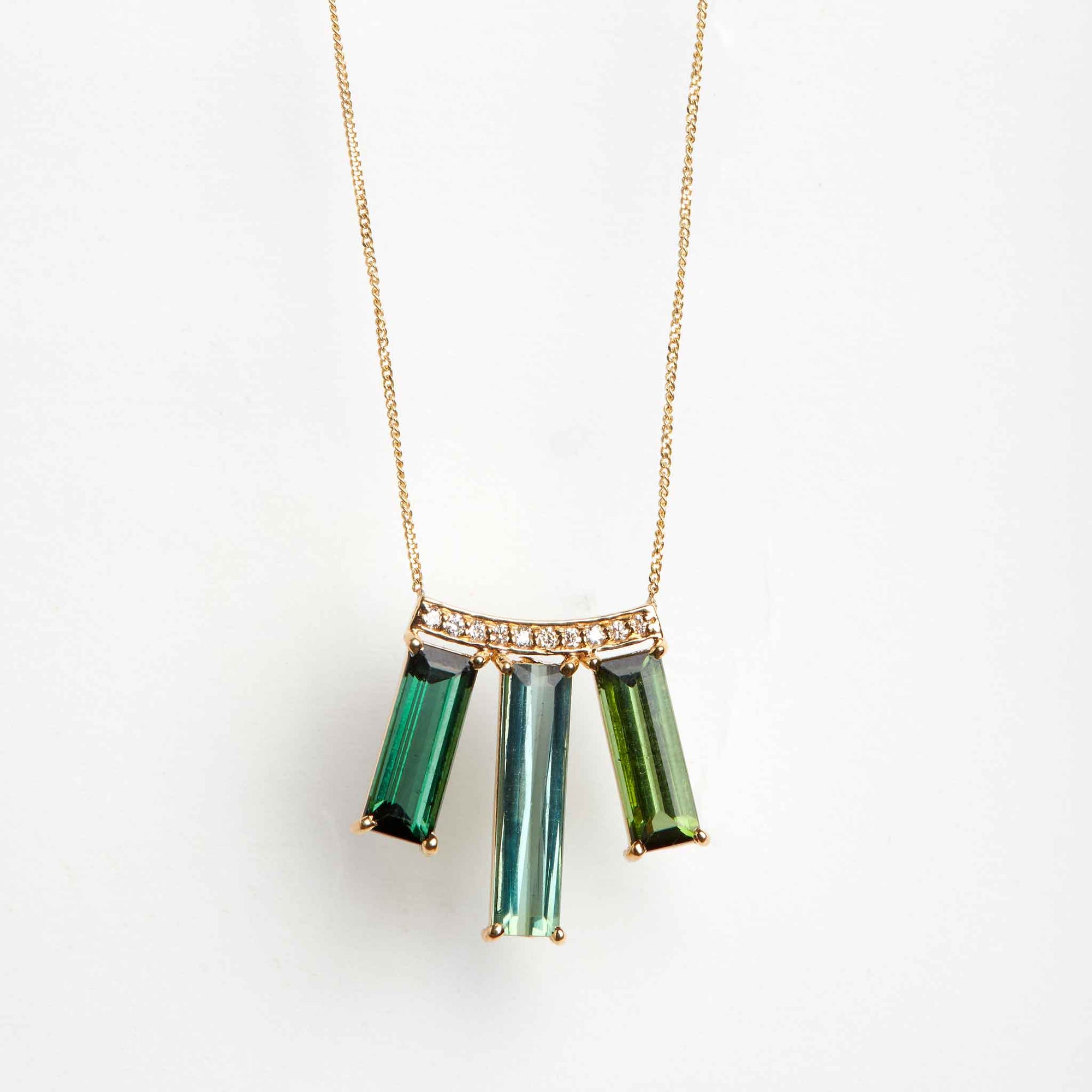 Pave Diamond Small Disc Pendant Necklace - Nuha Jewelers