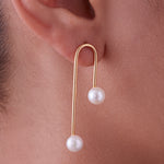 Don't Stop Earrings with Pearls