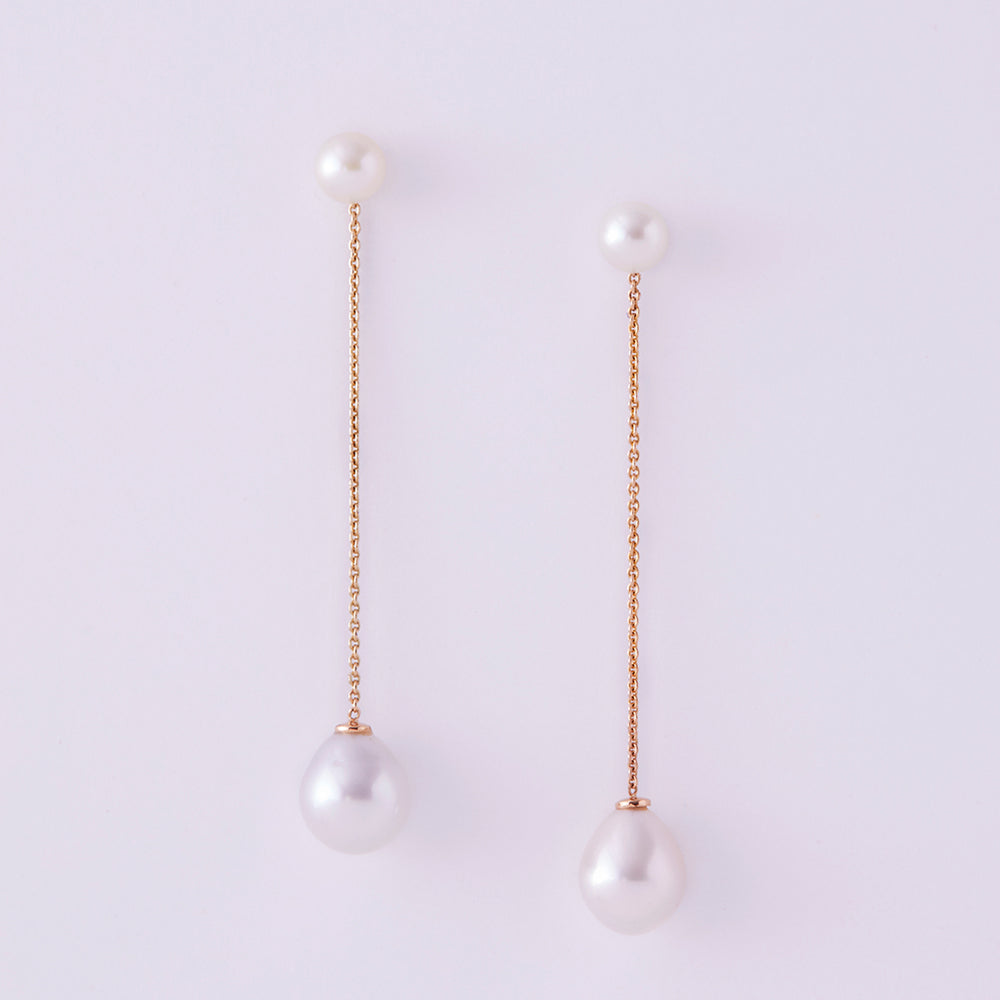 Swing Time Earrings with Pearls