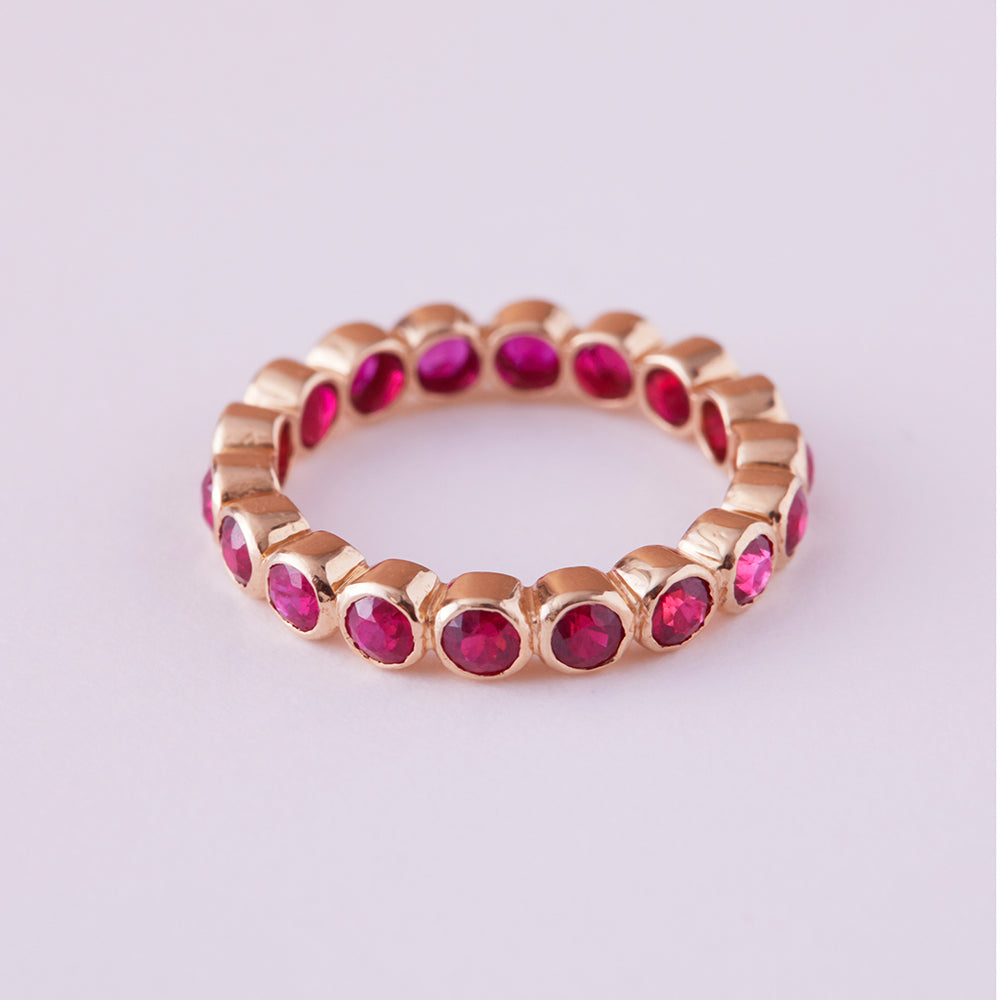 Eternity Ring with Rubies