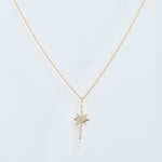 Starburst Necklace with Pave-set Diamonds