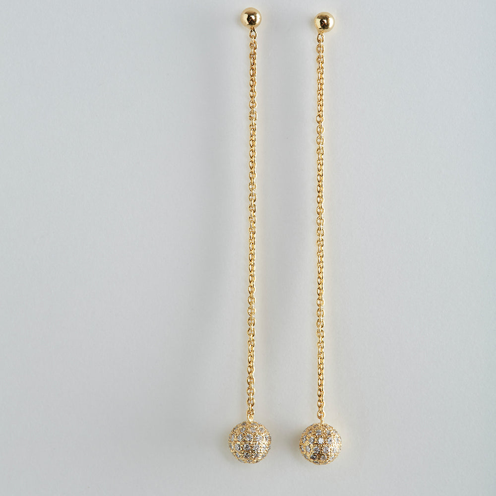 Planet Disco Earrings with Pave-set Diamonds
