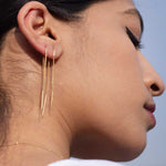 Double Stick and Chain Earrings