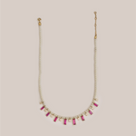 Ladhi Ratan Necklace with Rose-cut Diamonds, Akoya Pearls ft. Gemfields Mozambique Rubies